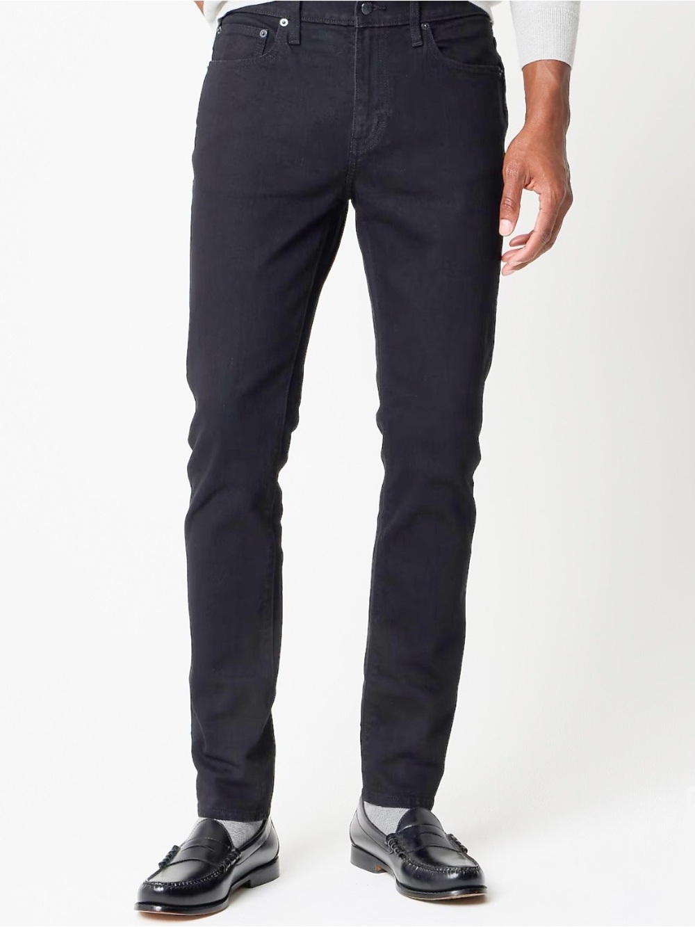 J. Crew Men's Slim Jeans in Black, size 28.